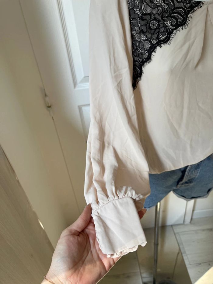 Blouse beige dentelle - photo numéro 7