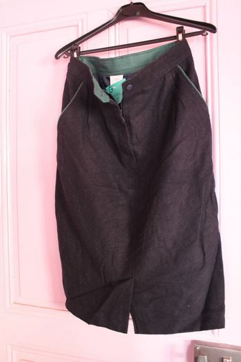 jupe lainage marine taille 44