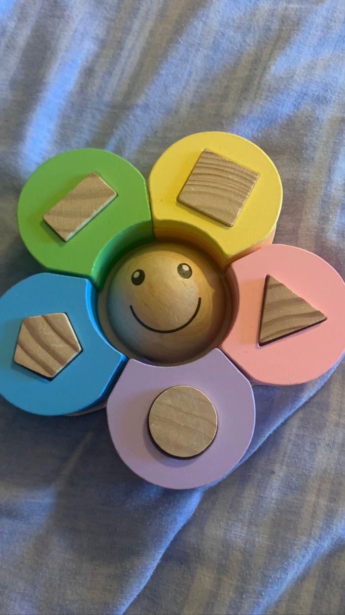 Fleur d’éveil en bois - photo numéro 2