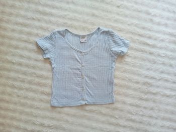 Tshirt à boutons 6ans Zara 🩵🤍