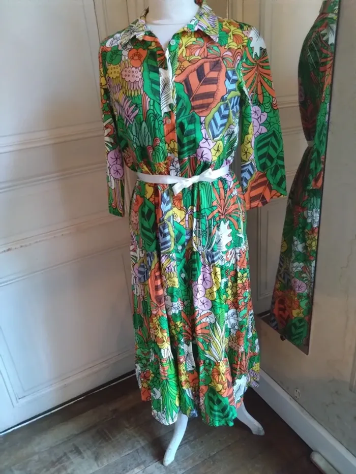 Robe longue Johanna bohème vintage années 70 – style hippie T36-38 - photo numéro 8