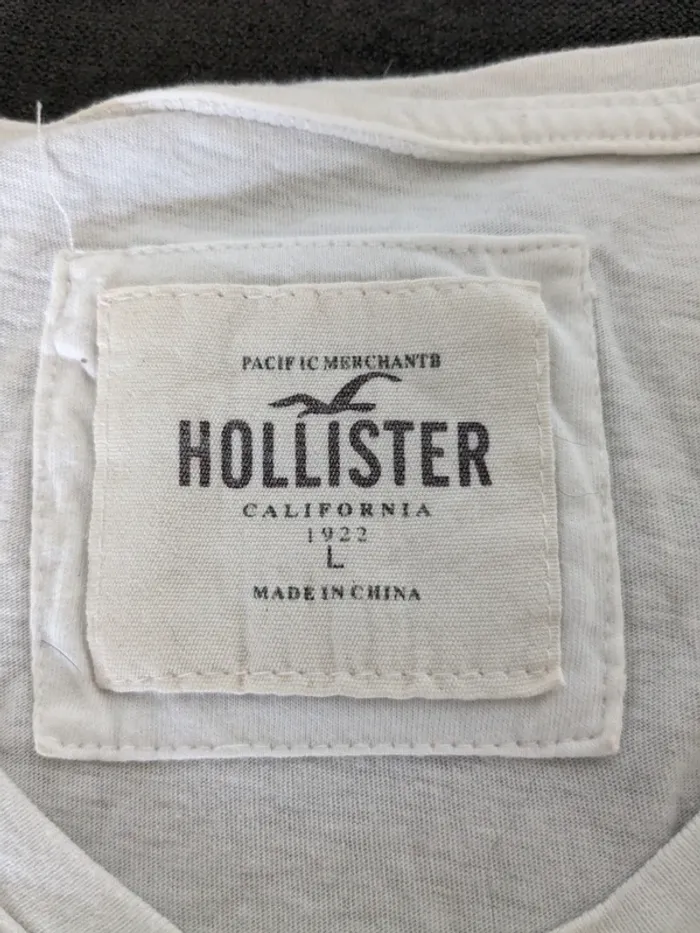 T-Shirt Hollister - blanc. - photo numéro 3