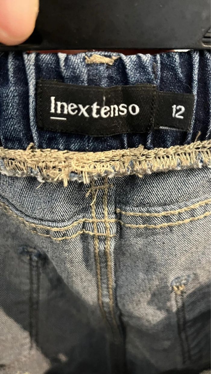 Jeans fille taille élastique jeeging - photo numéro 6