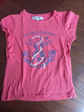 T-shirt rouge manches courtes