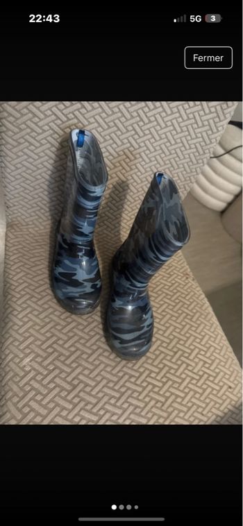Botte de pluie gemo taille 31 peu porté