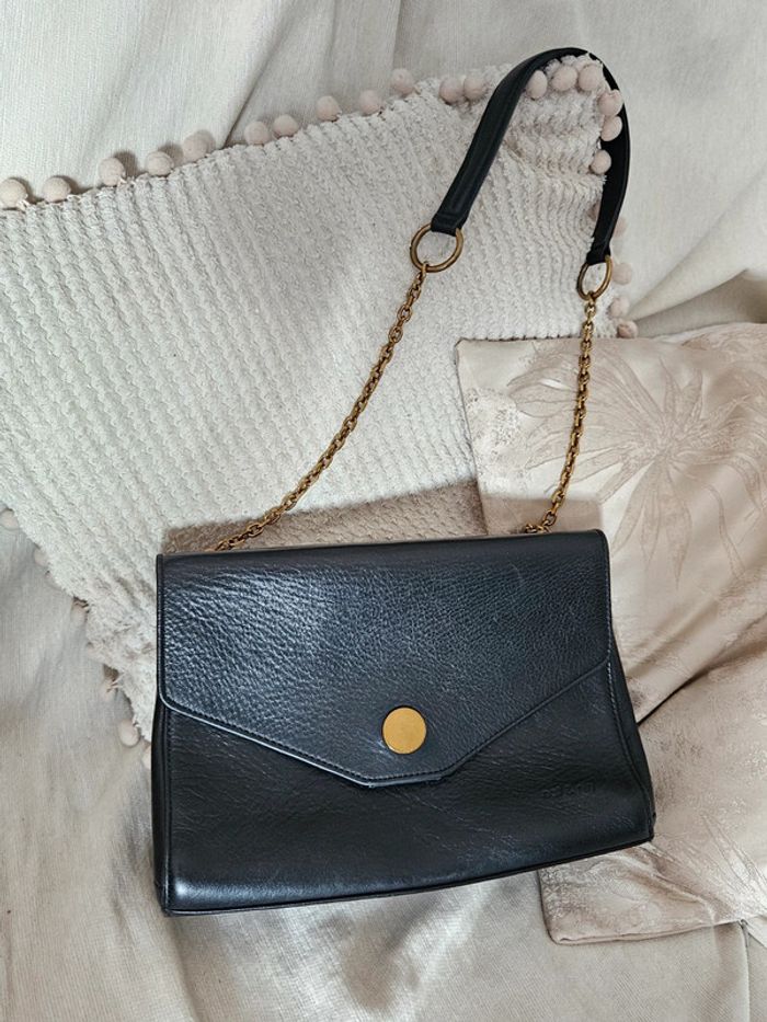 Sac en cuir noir Alena Nat&Nin