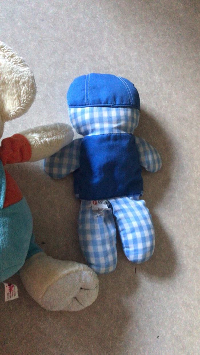 Lots de 2 peluches une souris et un petit bonhomme bleu - photo numéro 6