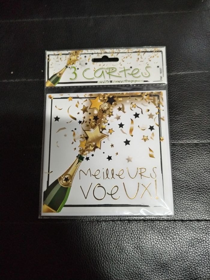 3 cartes avec enveloppes Meilleurs vœux !