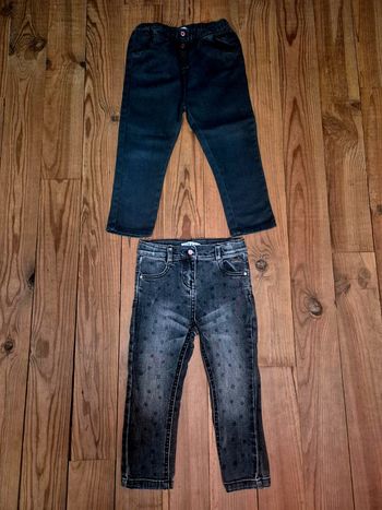 Lot de 2 jeans noir pour fille