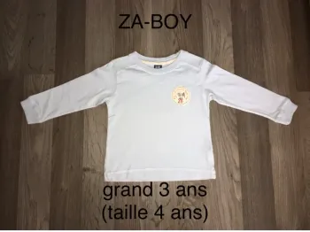 T-shirt manches longues grand 3 ans