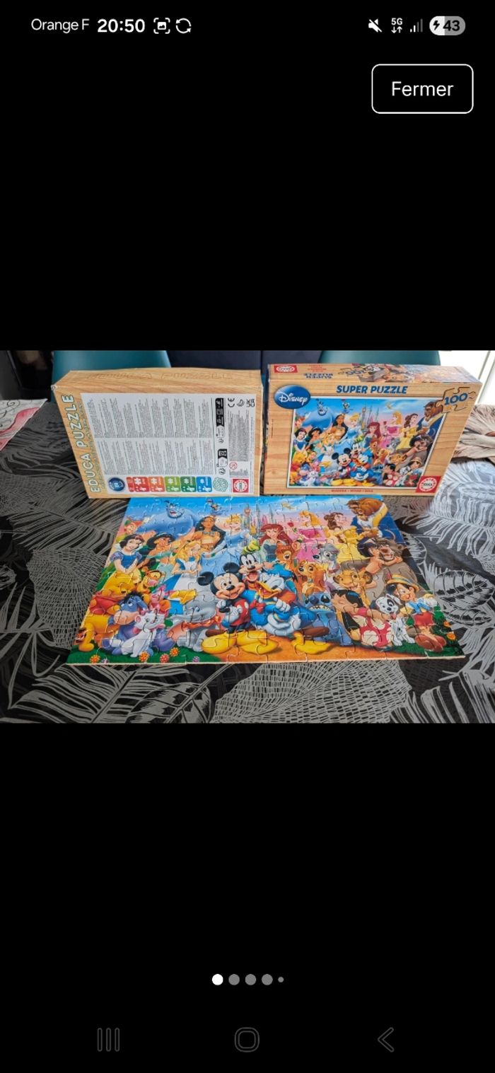 Puzzle bois 100 pièces