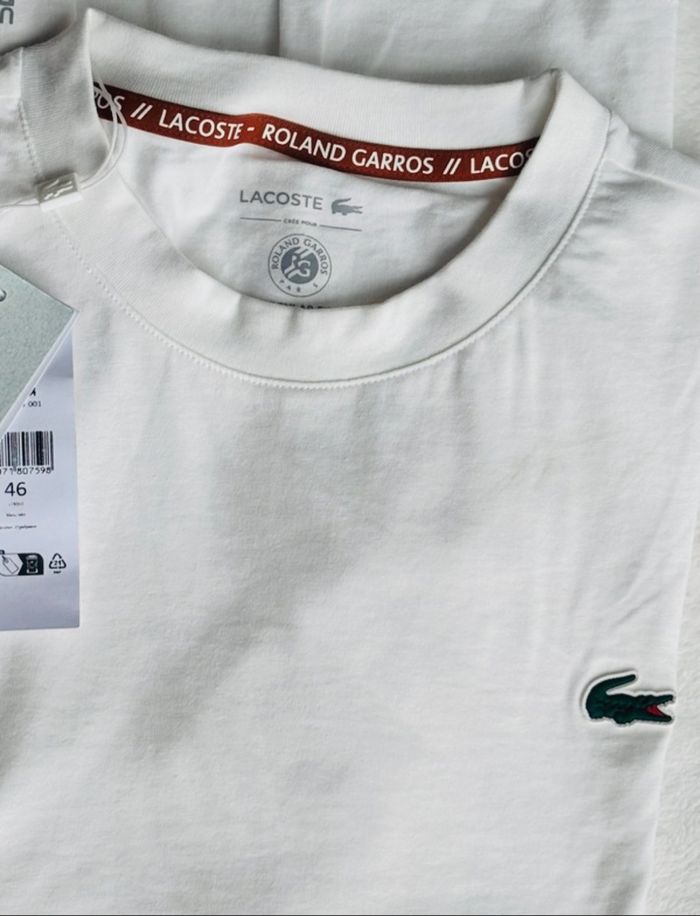 T-shirt Lacoste edition Roland Garros - photo numéro 5