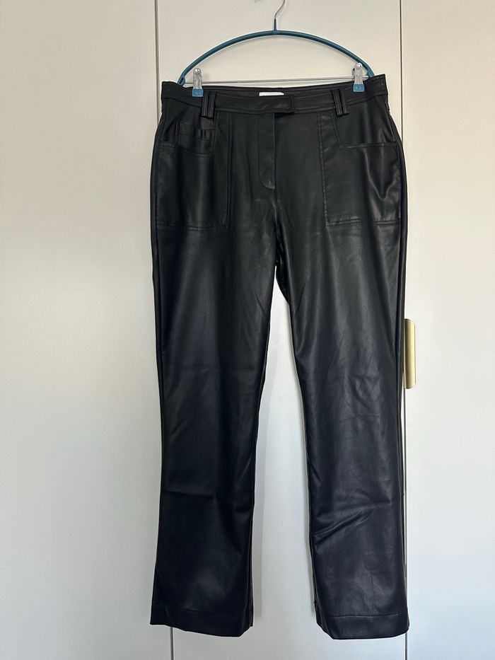 Pantalon similicuir topshop T44