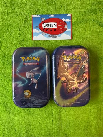 Lot de 2 Mini Tins Kanto Dracaufeu et Mew Neuf et Scellé