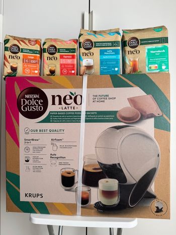 Machine à café dolce gusto neo krups + 4 paquets de dossettes cadeau🎅🎄