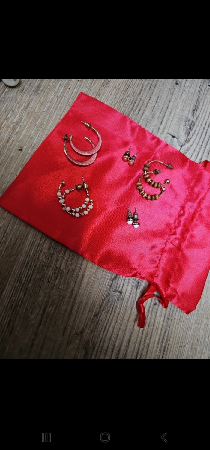Lot boucle d'oreille