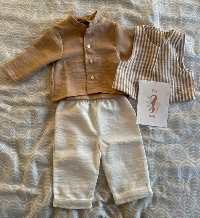 👶 Ensemble habillé bébé – 3 mois 👶 - photo numéro 2