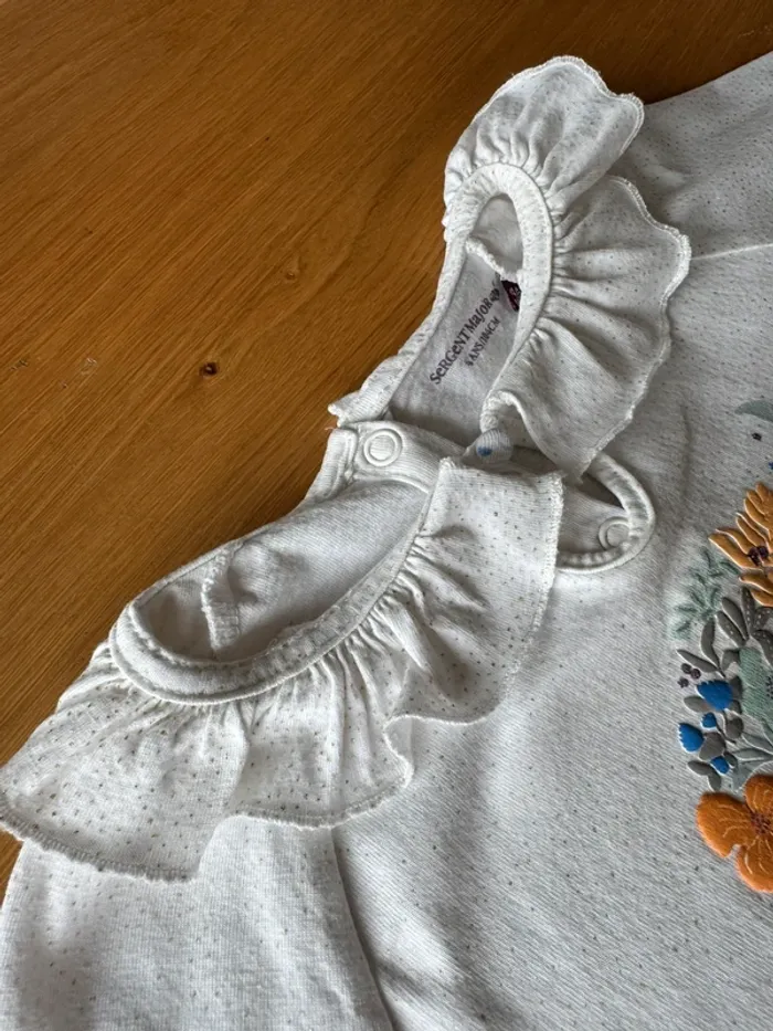 Chemise de nuit à ML avec pantalon coton léger thème renard 🦊 - Taille 4 Ans - photo numéro 10