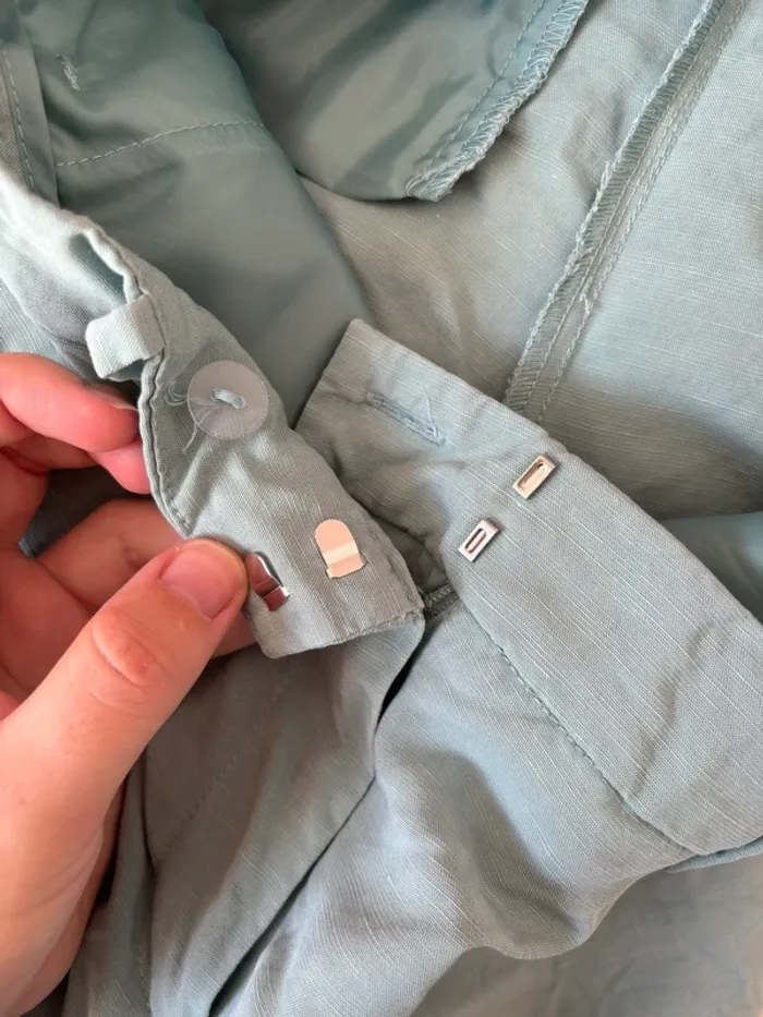 Pantalon ajusté vert d’eau Promod taille 38 - photo numéro 5