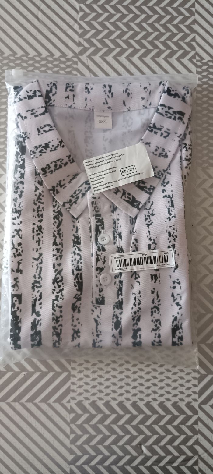 Polo imprimé pour homme avec col - photo numéro 2