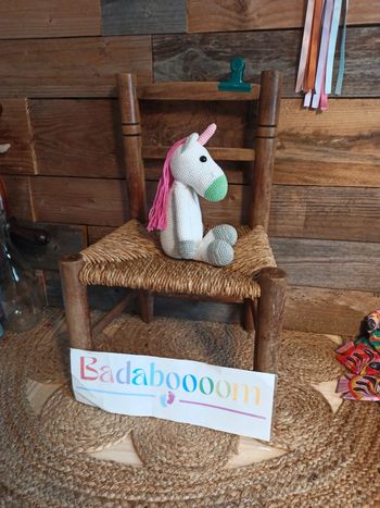 Peluche licorne Amigurumi crochet tbe