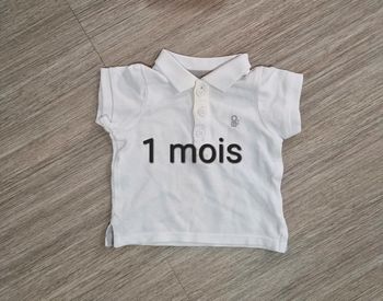 Polo manches courtes - 1 mois garçon