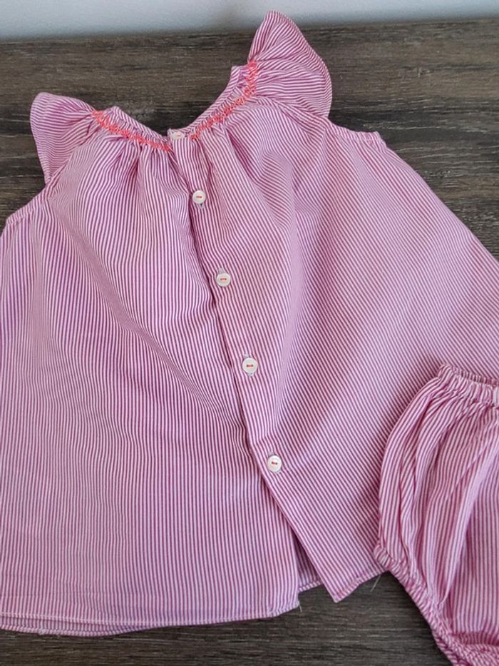 Jacadi- ensemble guimpe et culotte 3 mois - photo numéro 4