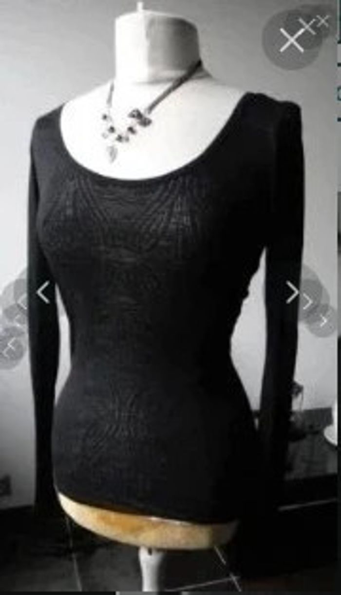 Top t shirt Herrlicher noir neuf t S 36 - photo numéro 3