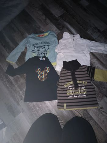 4 tee shirts manches longues 6 mois