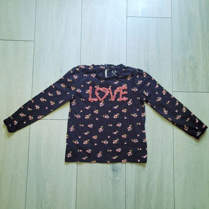 Maillot manche longue noir. Fille 6 ans. Marque C&A