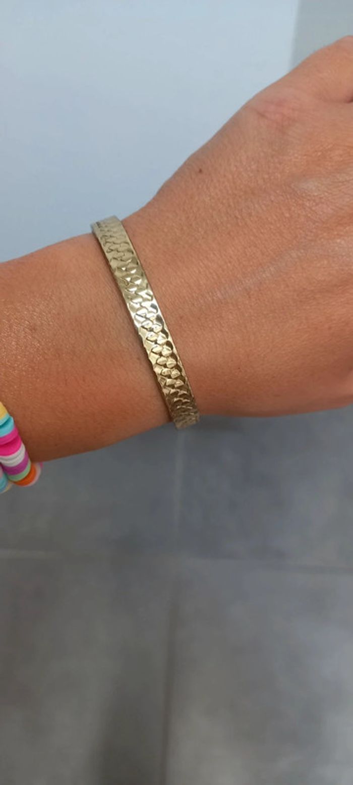 Bracelet jonc doré - photo numéro 2