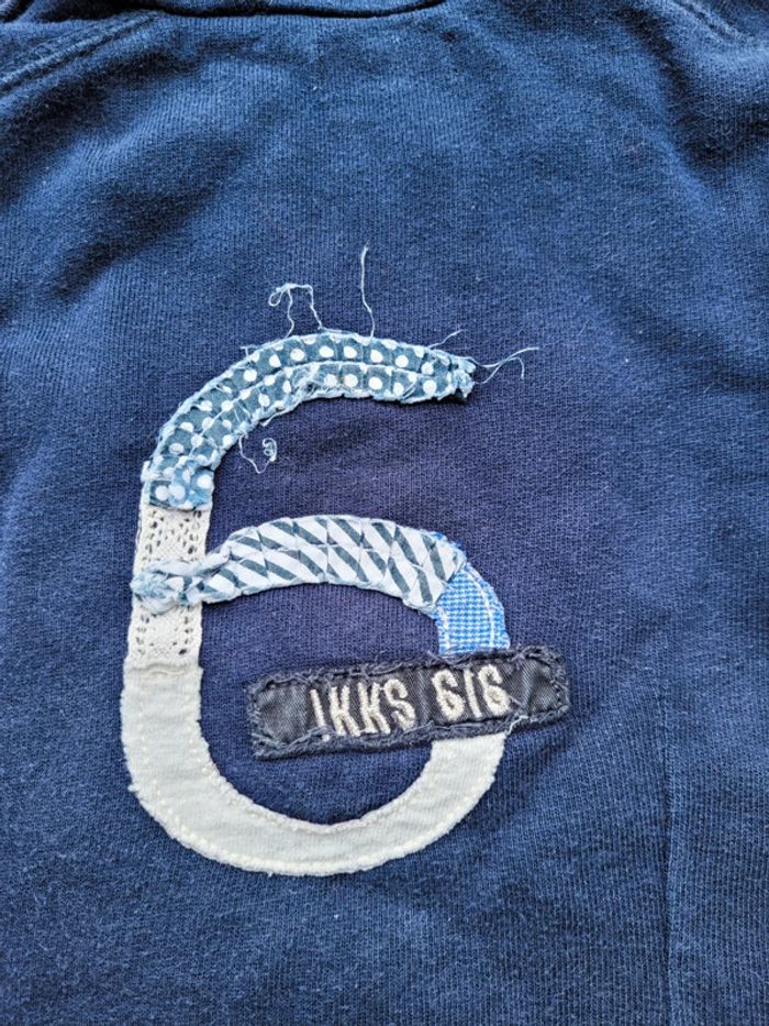 6 ans IKKS veste zippée marine à capuche - photo numéro 8