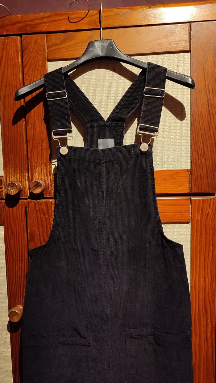 Robe chasuble noire velours taille 34 - photo numéro 4