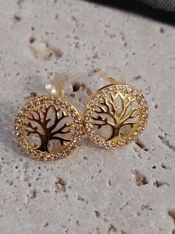 Boucles d'oreille femme arbre de vie 