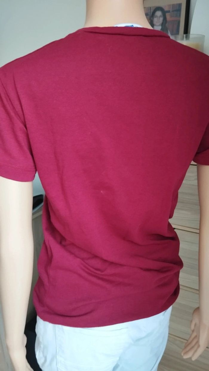 Tee-shirt bordeaux femme taille s - photo numéro 4