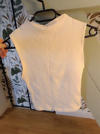 Crop top beige Zara - Taille M