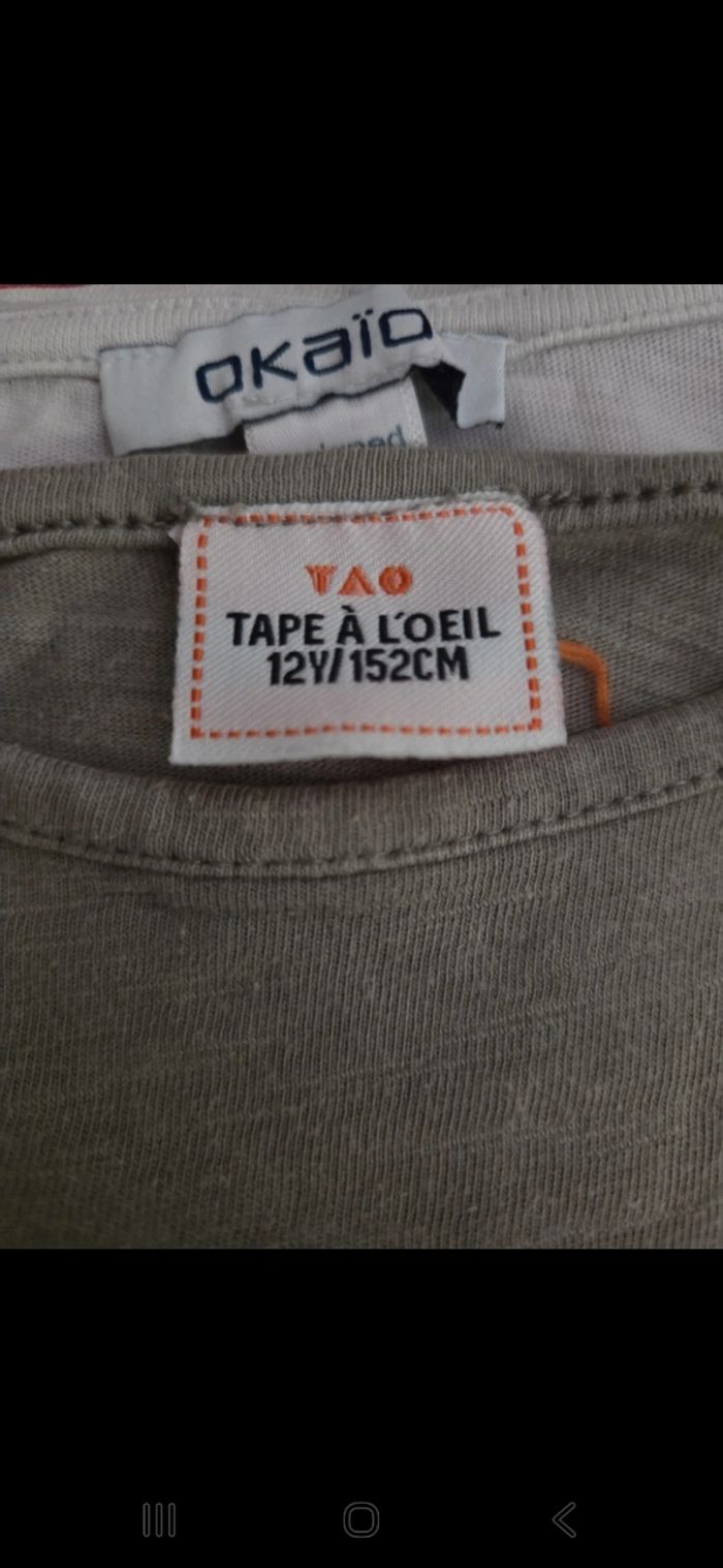 Lot 5 tee-shirts 12 ans - photo numéro 3