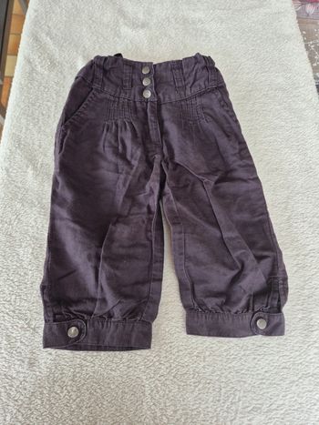 Pantacourt noir en lin dpam