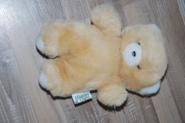 doudou ours histoire d'ours beige ancien vintage