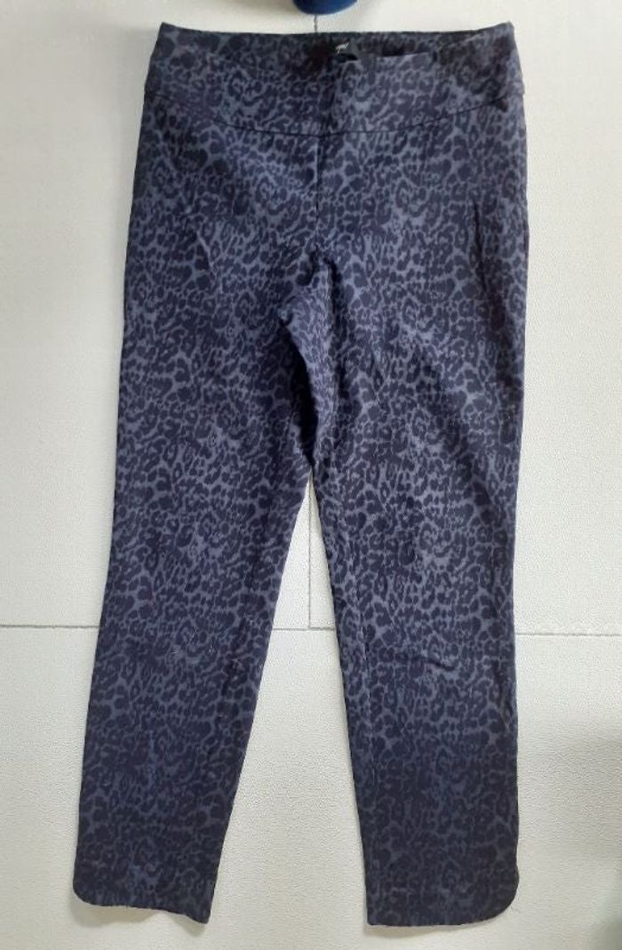Pantalon léopard bleu