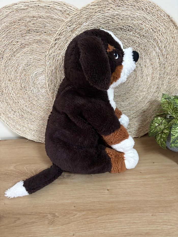 Doudou chien marron blanc bouvier bernois ikea - photo numéro 3