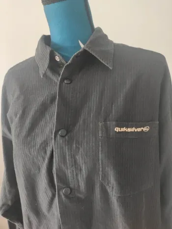 Surchemise velours noir unisexe Quiksilver