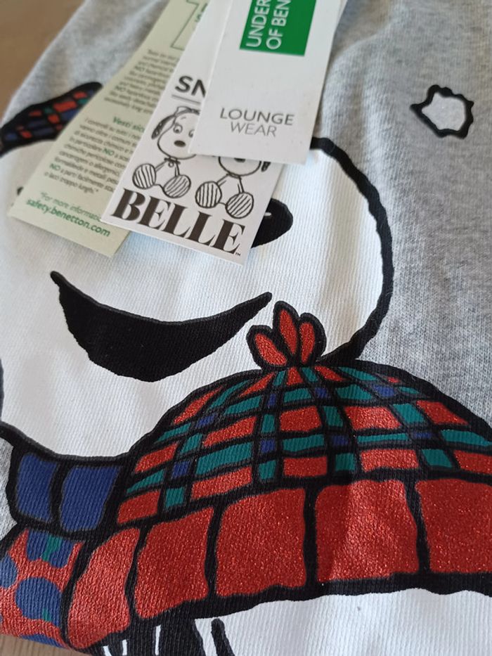 Pyjama de Noël Snoopy 7-8 ans neuf Benetton - photo numéro 5