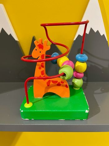 Circuit de perles en bois boulier girafe