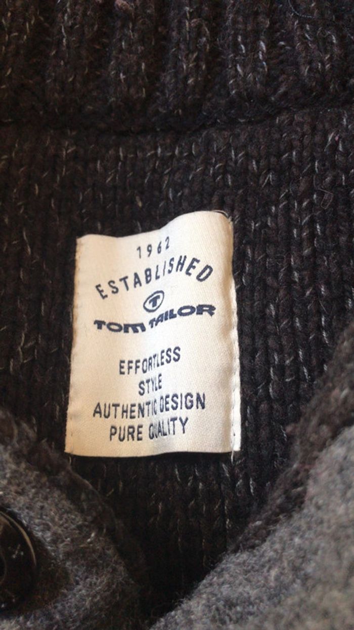 Pull Tom Taylor hiver anthracite/ noir - photo numéro 2
