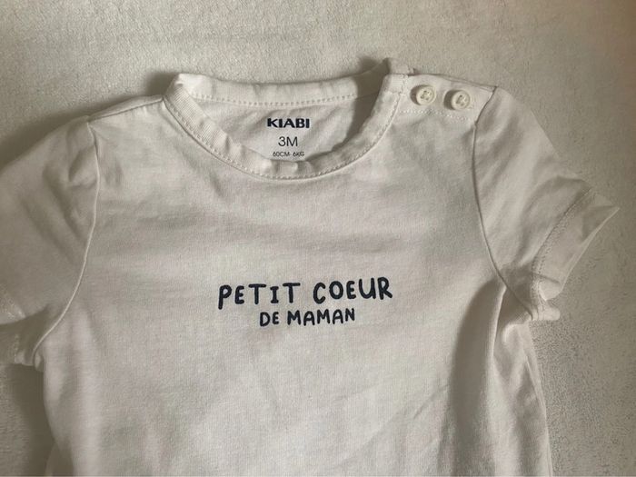 Lot de 2 t-shirt - taille 3 mois - photo numéro 3