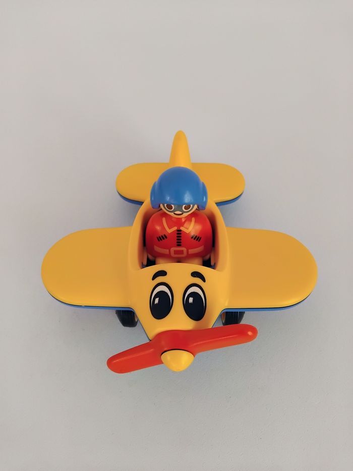 PLAYMOBIL 123 Avion et Pilote 6717 Complet
