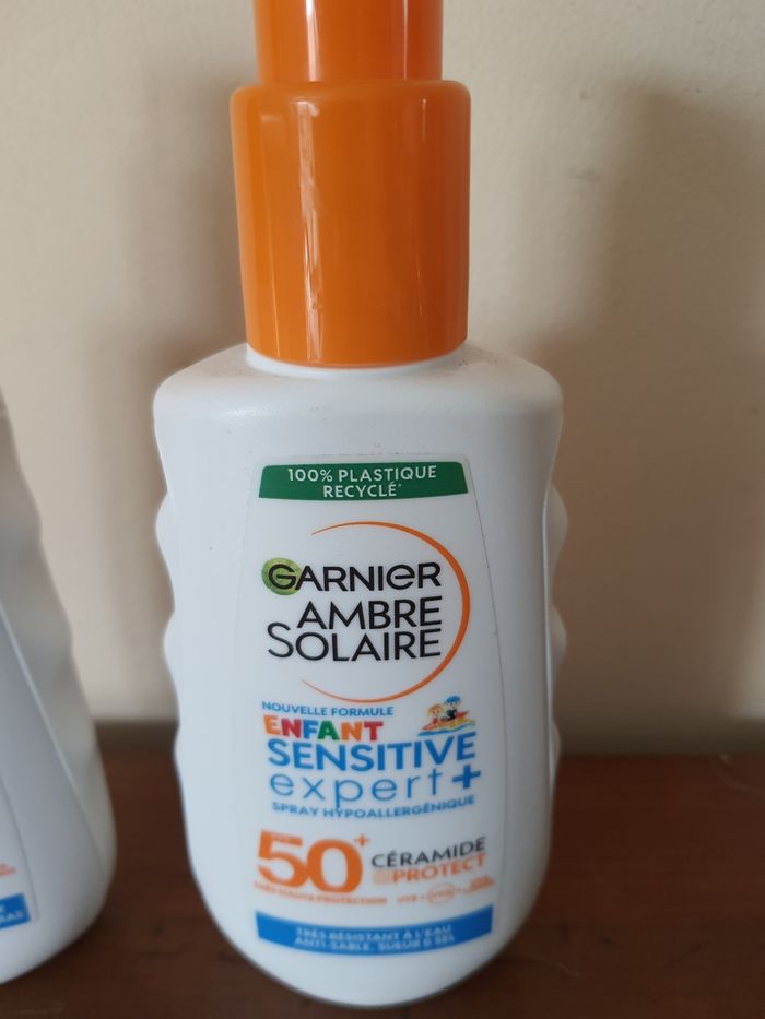 Lot de 2 sprays protection solaire enfant 50+ Garnier - photo numéro 3