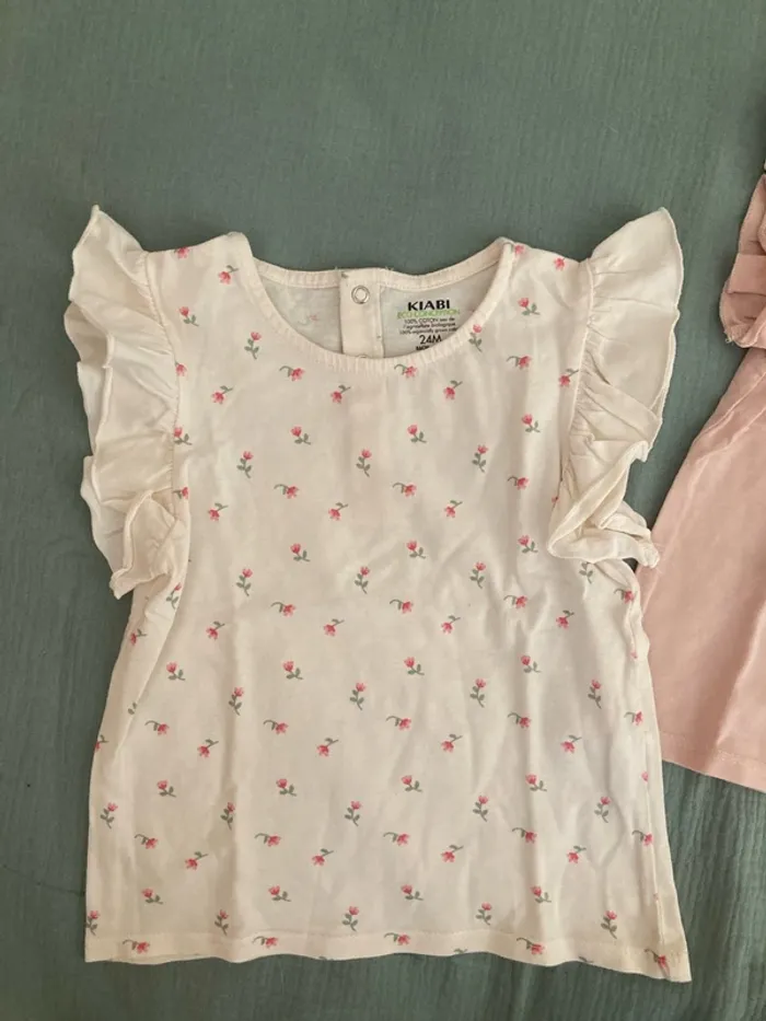 Lot de deux T-shirts, 24 mois - photo numéro 2