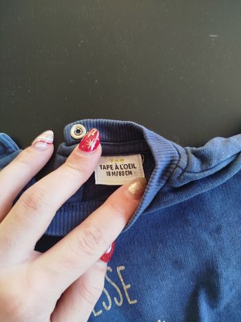 Pull bleu tape à l'oeil 18 mois